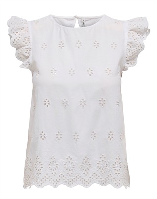 Lou Life Embroidery Open Back Top